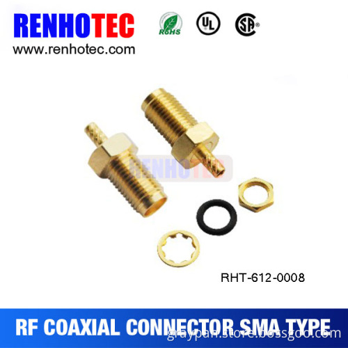 Straight long female sma connector